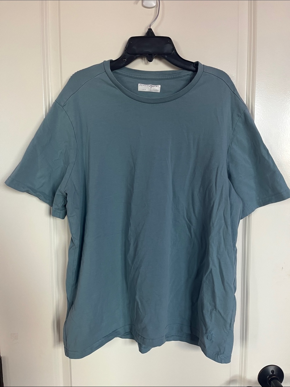 Penguin Sport Classic Men's Crewneck T-Shirt in Slate Blue Size L